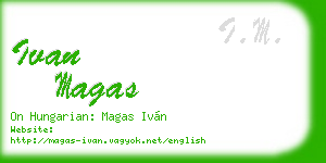 ivan magas business card